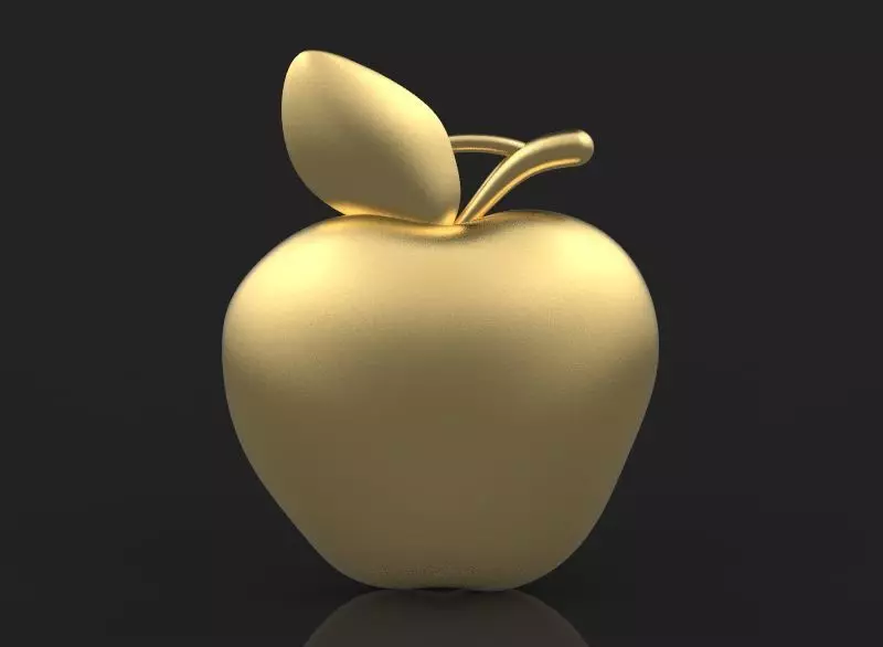3d printing Apple Necklace Pendant model 1 printable STL and 3dm 3D print model
