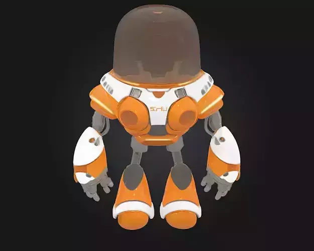 Astro Mechanoid  Futuristic Robotic Explorer for Sci-Fi Worlds