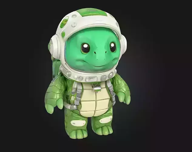 Space Turtle Explorer 3D model