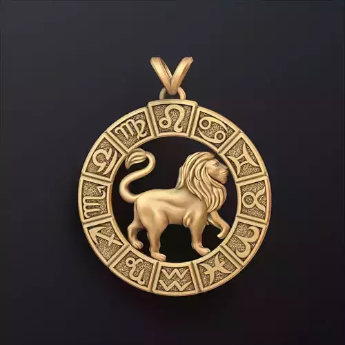 Horoscope Leo Pendant v2 3D print model