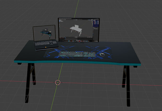 Gaming Setup Basic 3D model