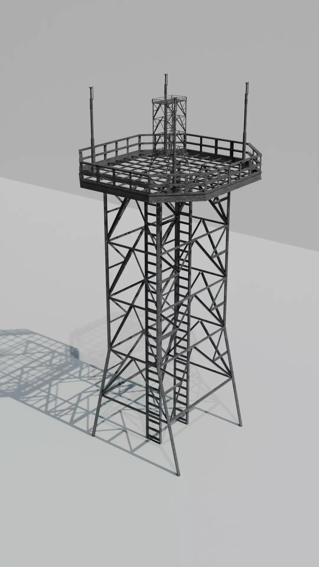 radio tower 3D model_0