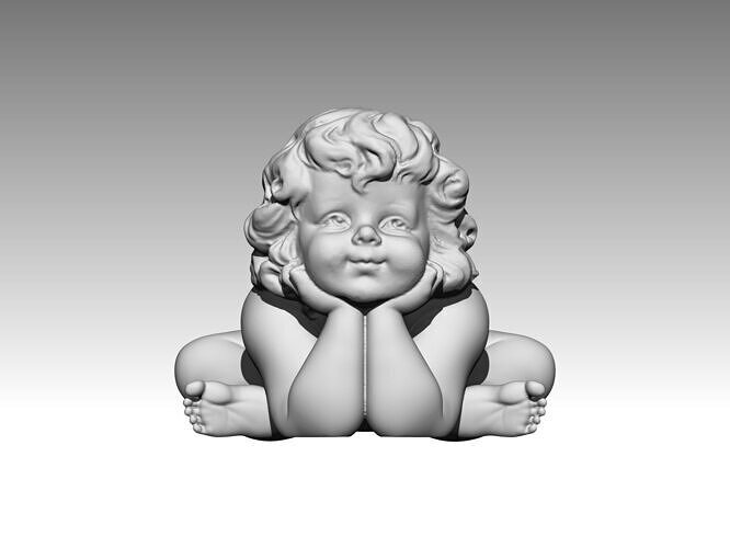 angel statue 3D print model