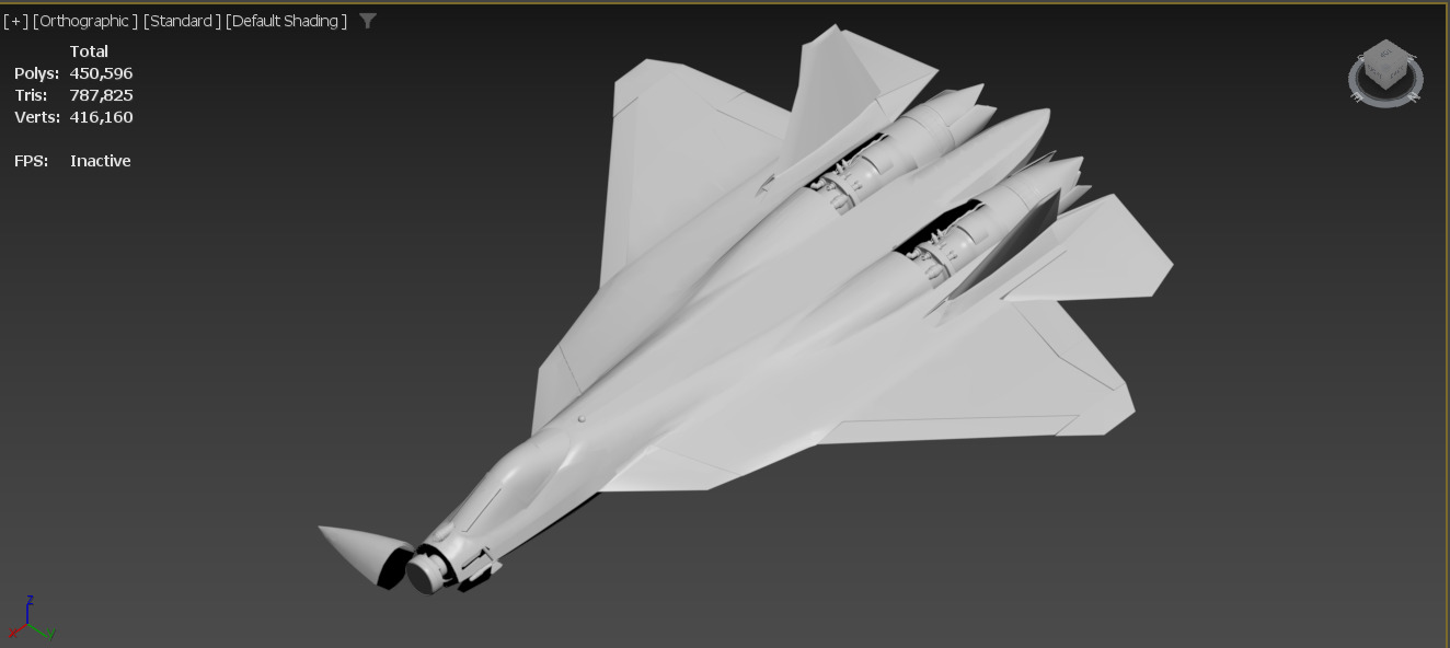 SU-57 Felon M with Stealth Nozzles Low-poly 3D model_4