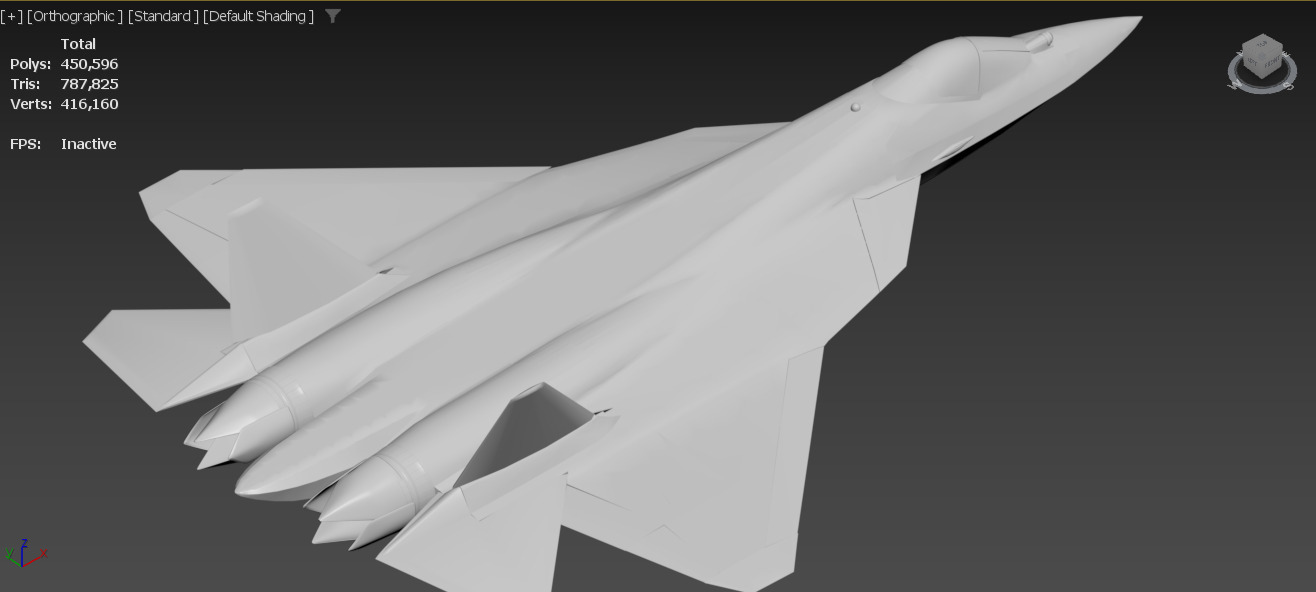 SU-57 Felon M with Stealth Nozzles Low-poly 3D model_2