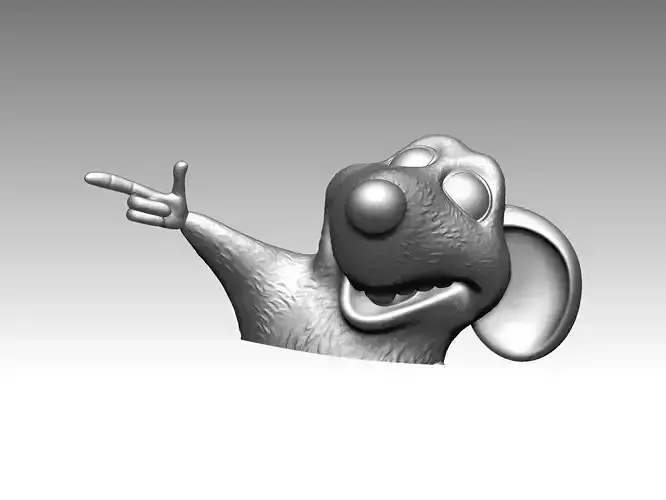 mouse rat head 3D print model