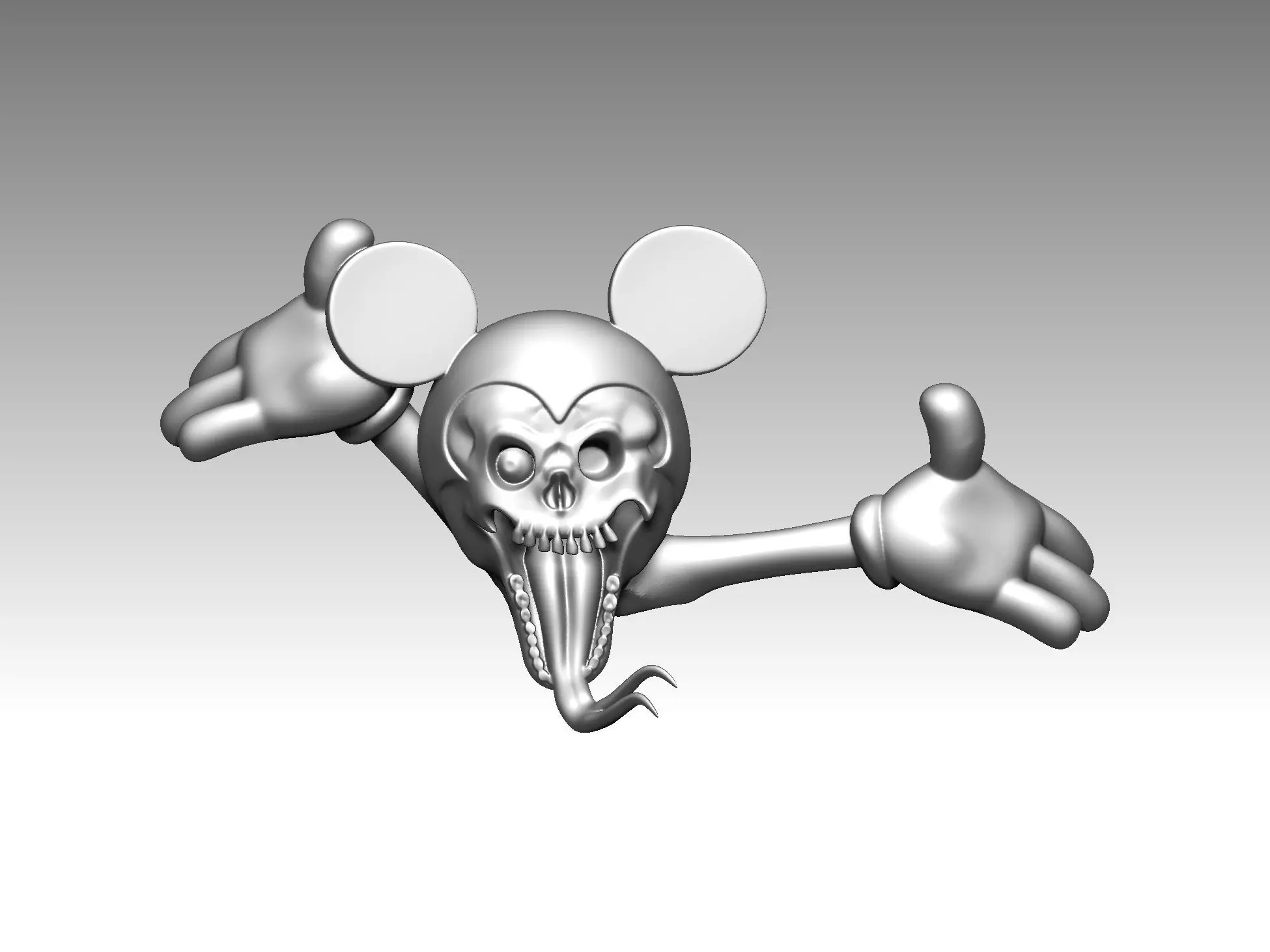 skull mouse 3D print model