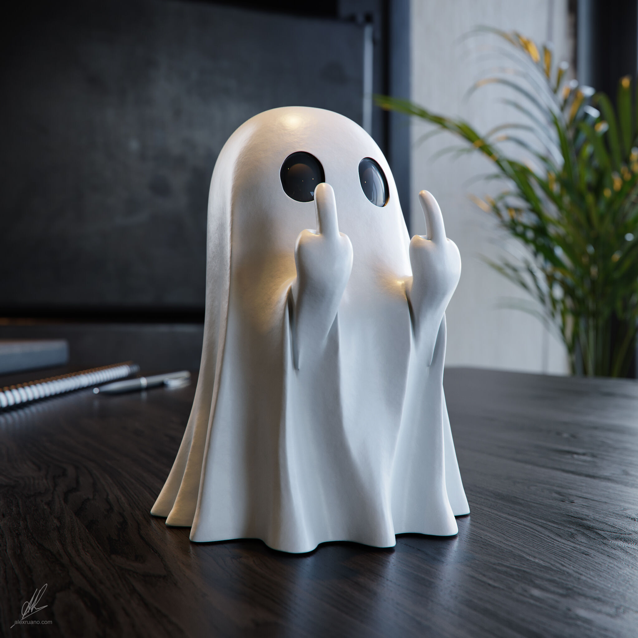 Rude Ghost 3D model_7