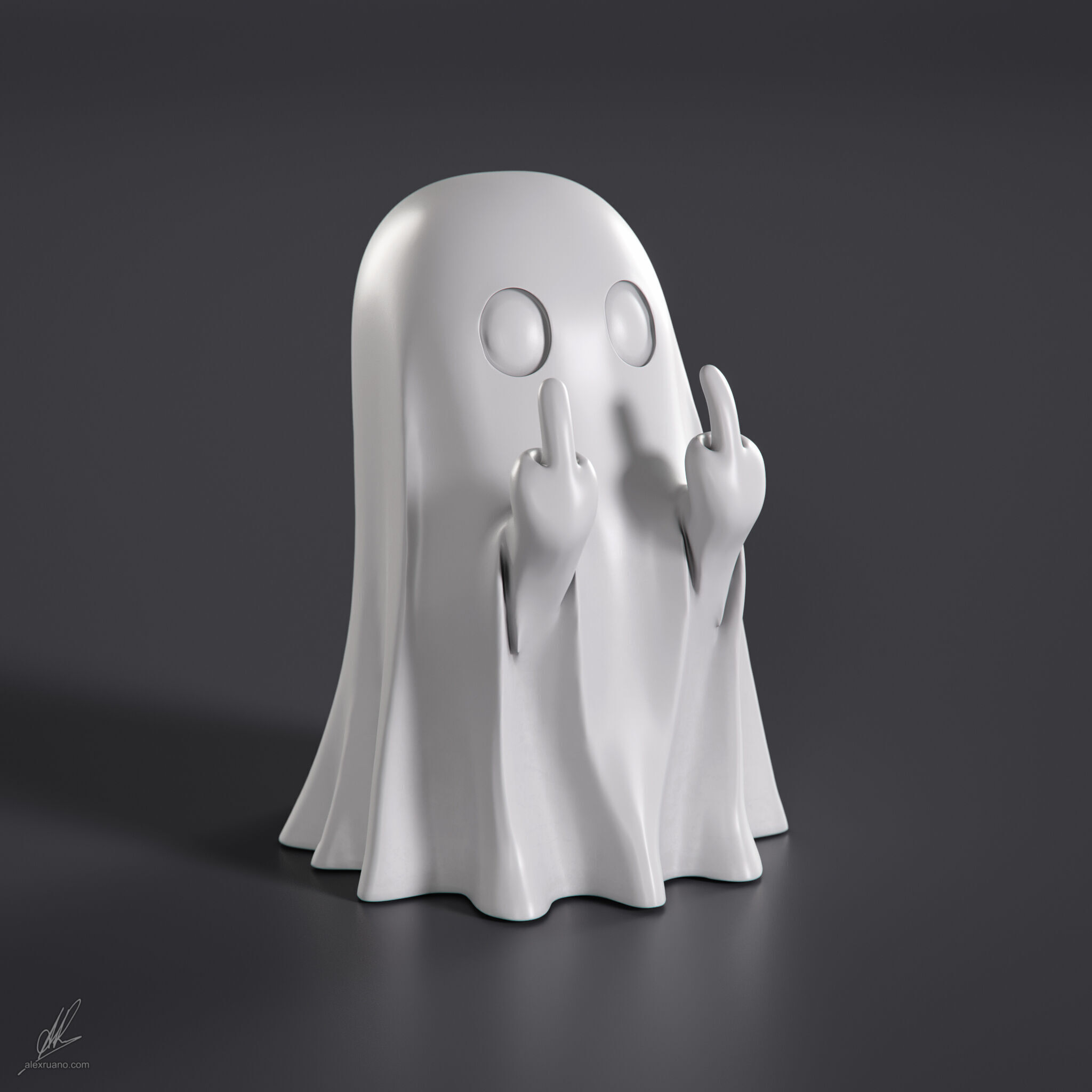 Rude Ghost 3D model_3