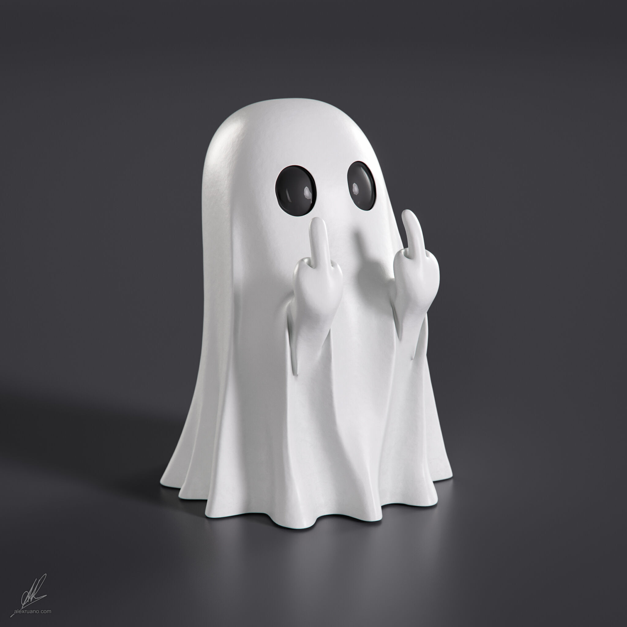 Rude Ghost 3D model_1
