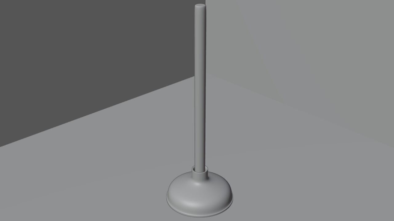 Desatascador de retrete 3D model_1