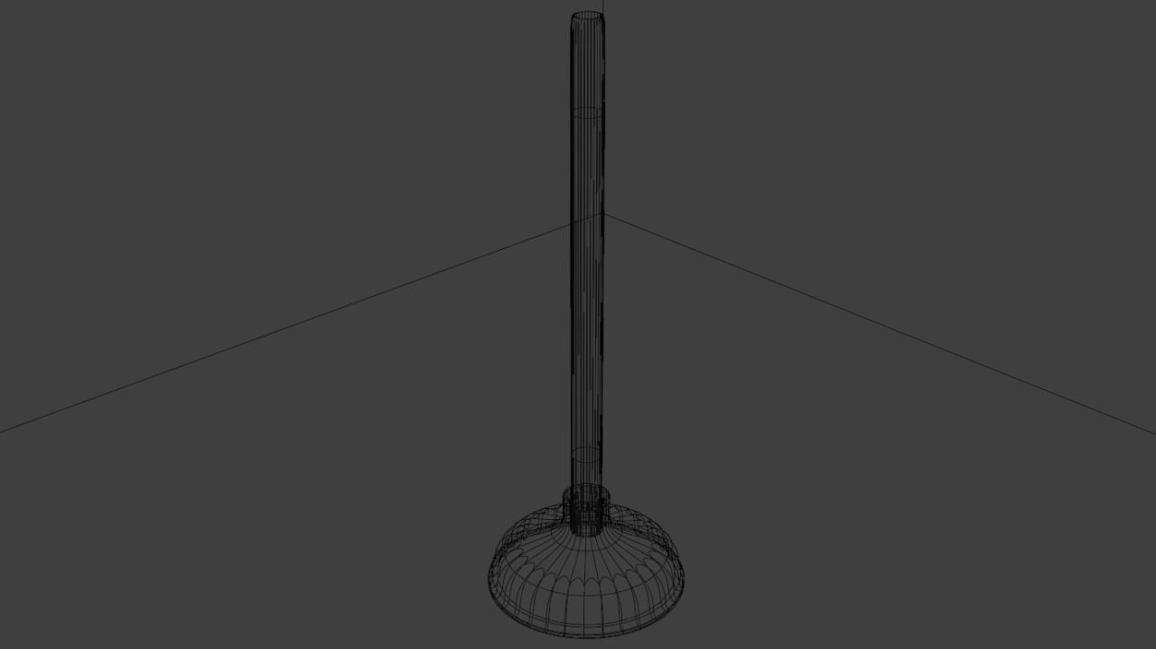 Desatascador de retrete 3D model_2