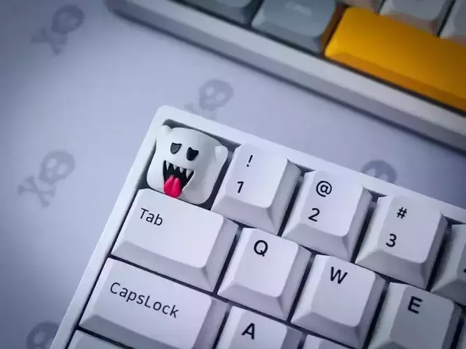 Boo Mario Keycap