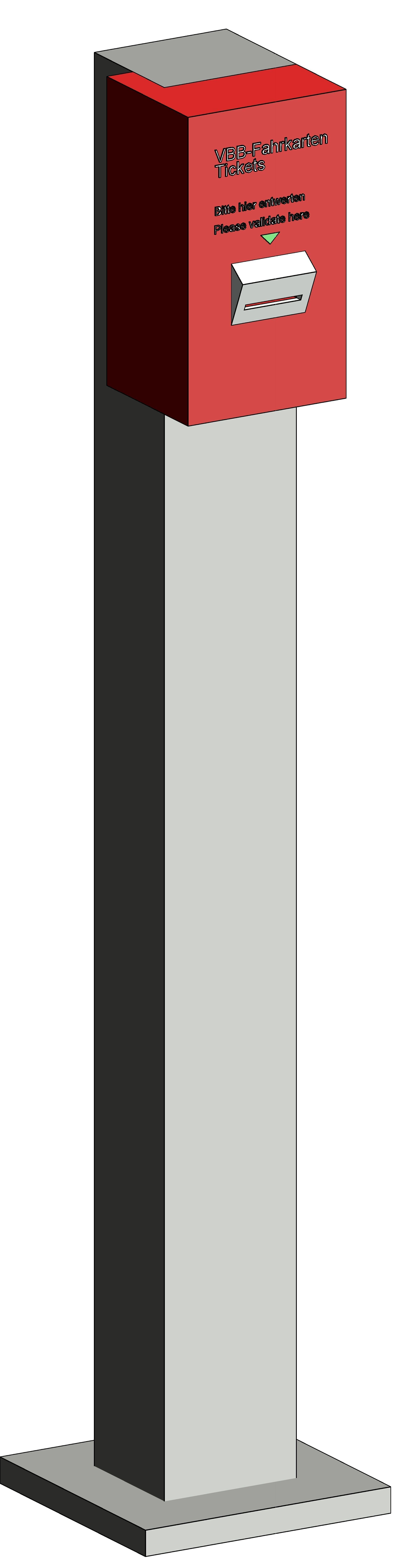 Entwerter validator 3D model_1