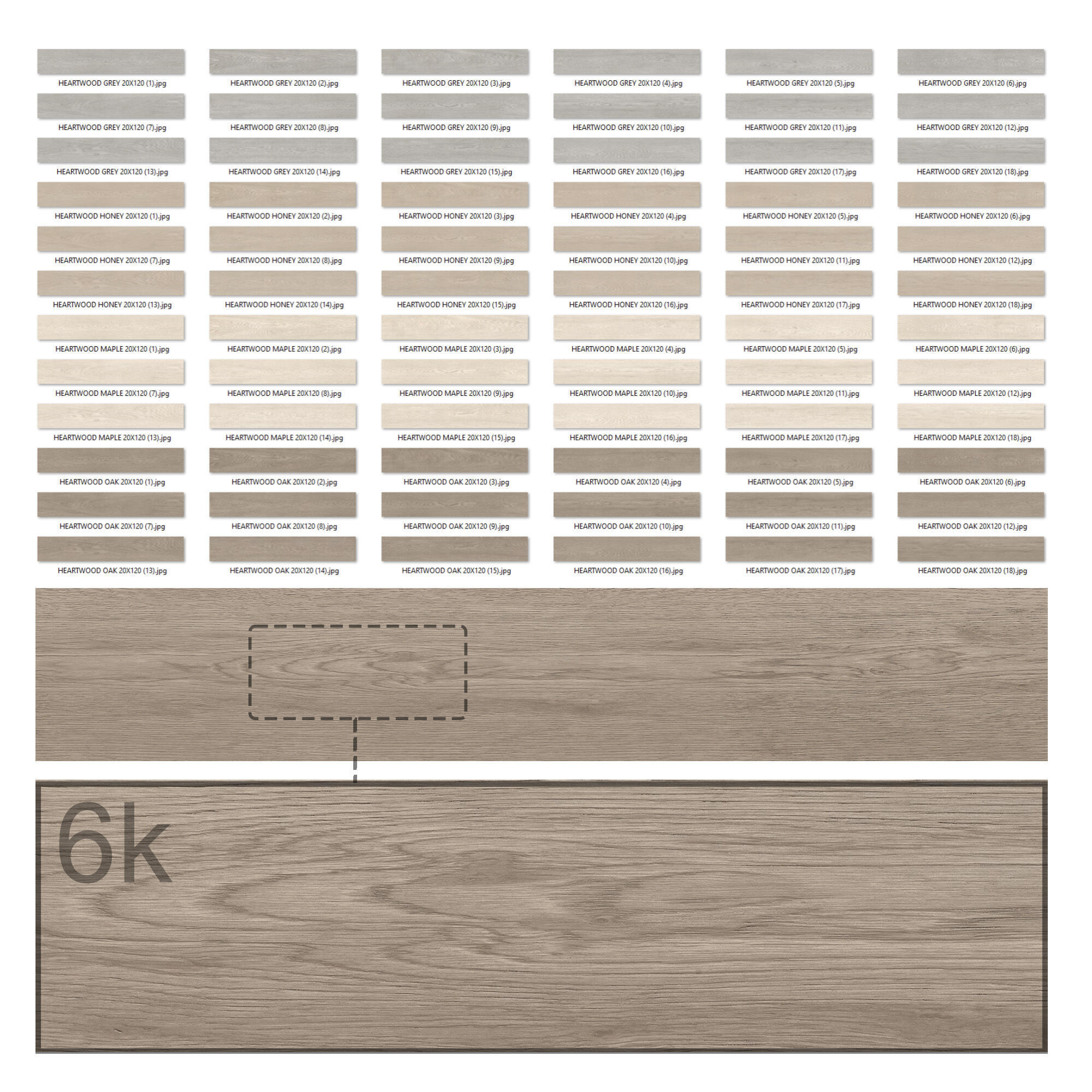 Parquet set 13 - Super Bundle - 4 Oak Types - 6K Texture_1