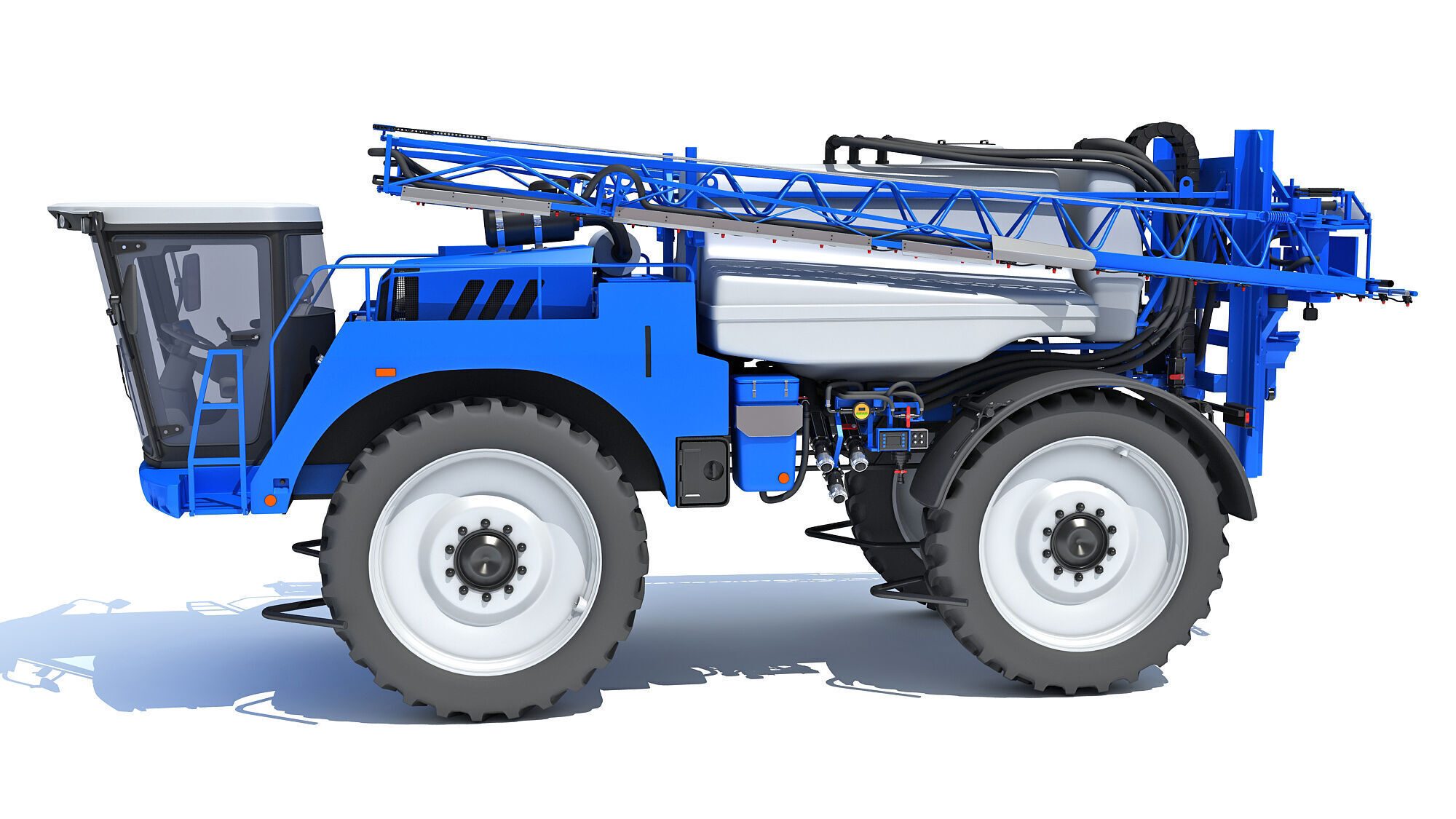 Self Propelled Farm Sprayer 3D model_1