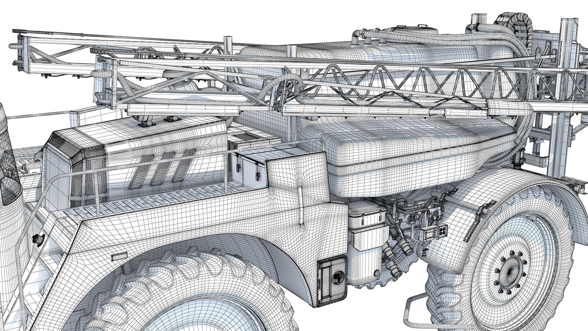 Self Propelled Farm Sprayer 3D model_19