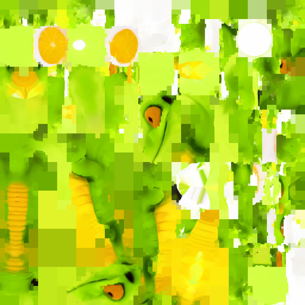 Lizard Holding Cocktail Low-poly 3D model_8