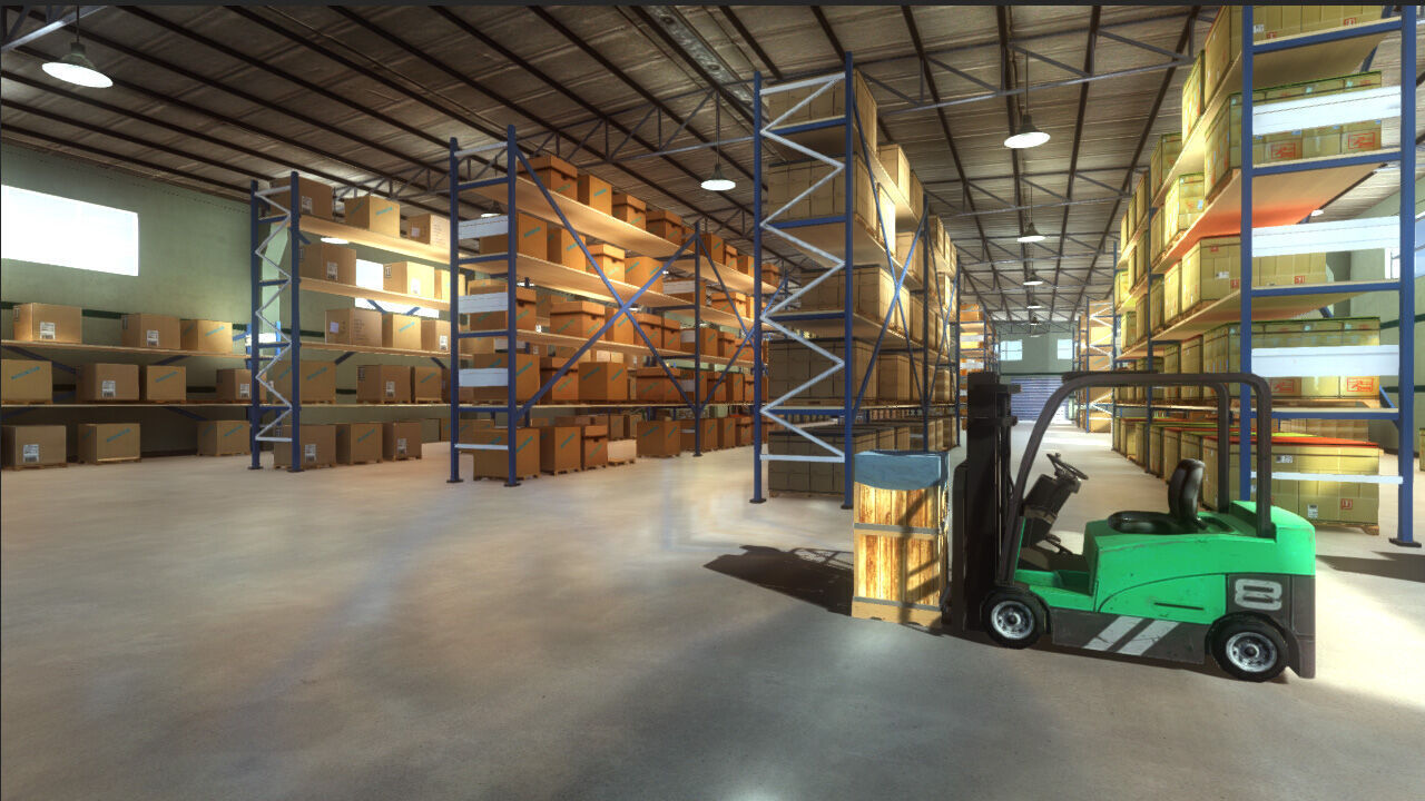 Warehouse Pack Low-poly 3D model_4