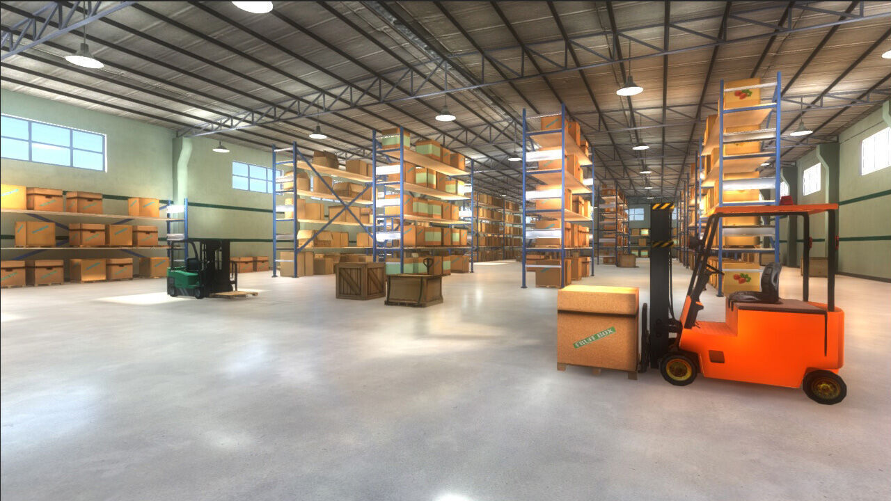 Warehouse Pack Low-poly 3D model_5