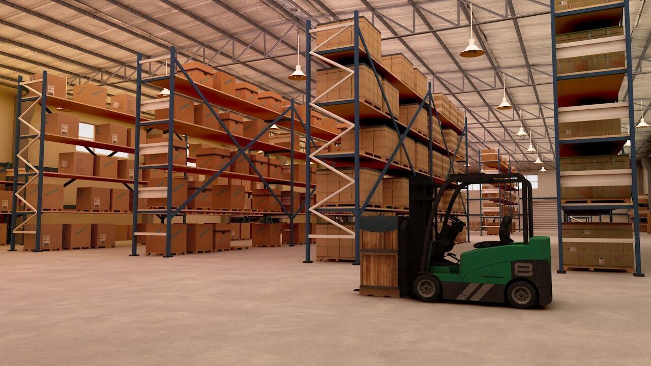 Warehouse Pack Low-poly 3D model_16