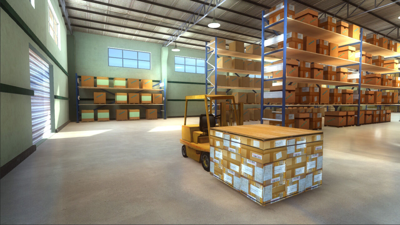 Warehouse Pack Low-poly 3D model_2