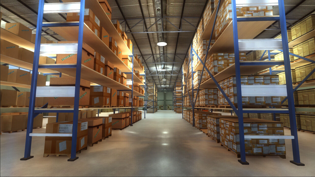 Warehouse Pack Low-poly 3D model_6