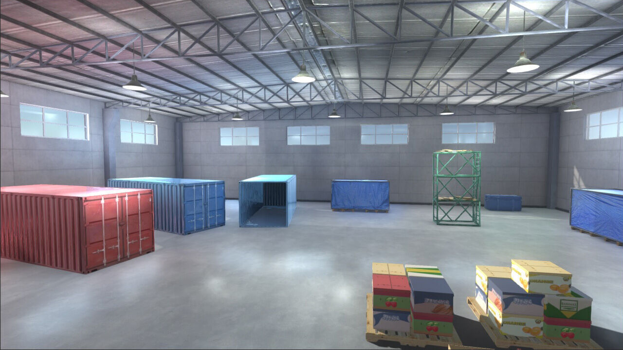 Warehouse Pack Low-poly 3D model_8
