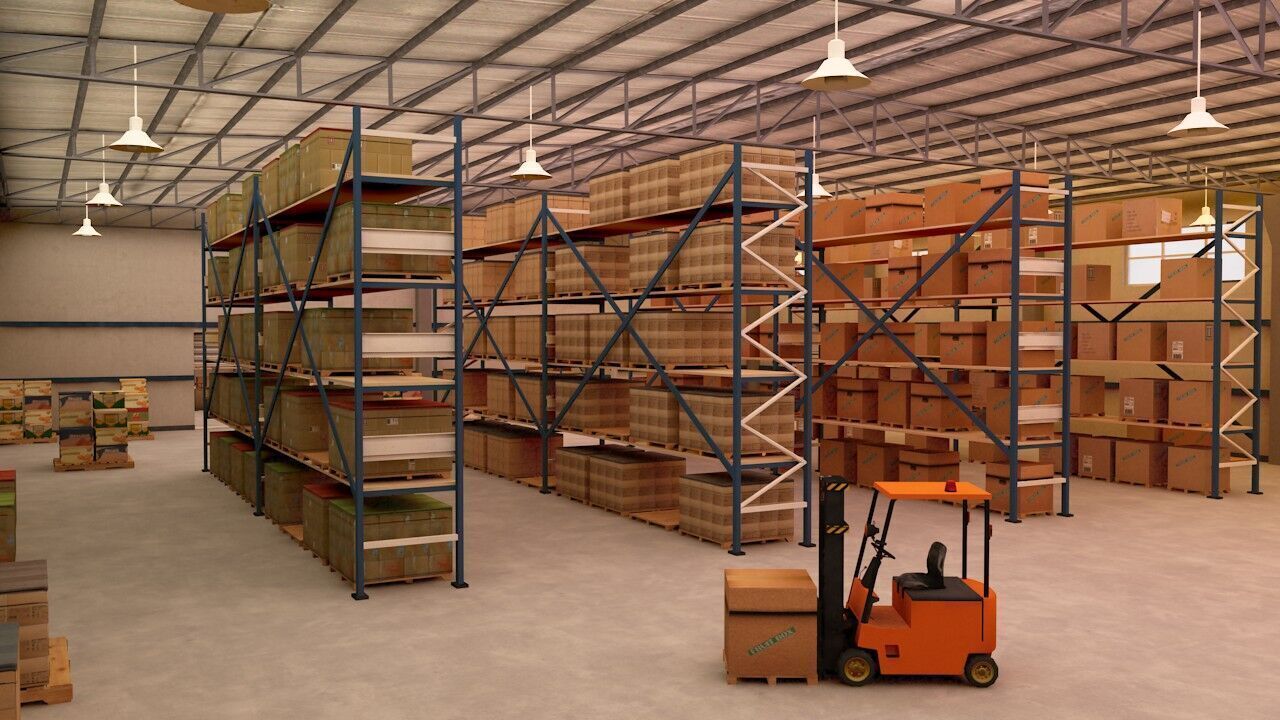 Warehouse Pack Low-poly 3D model_15