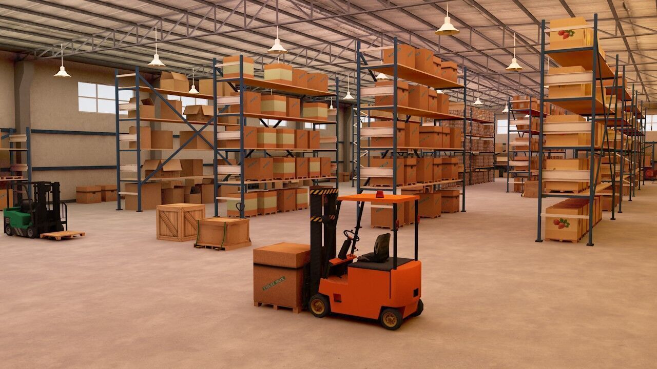 Warehouse Pack Low-poly 3D model_18