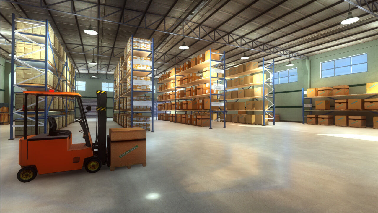 Warehouse Pack Low-poly 3D model_3