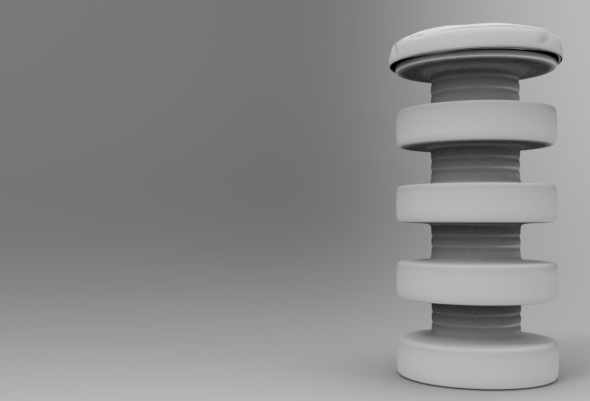 Lesgu Stool Low-poly 3D model_7