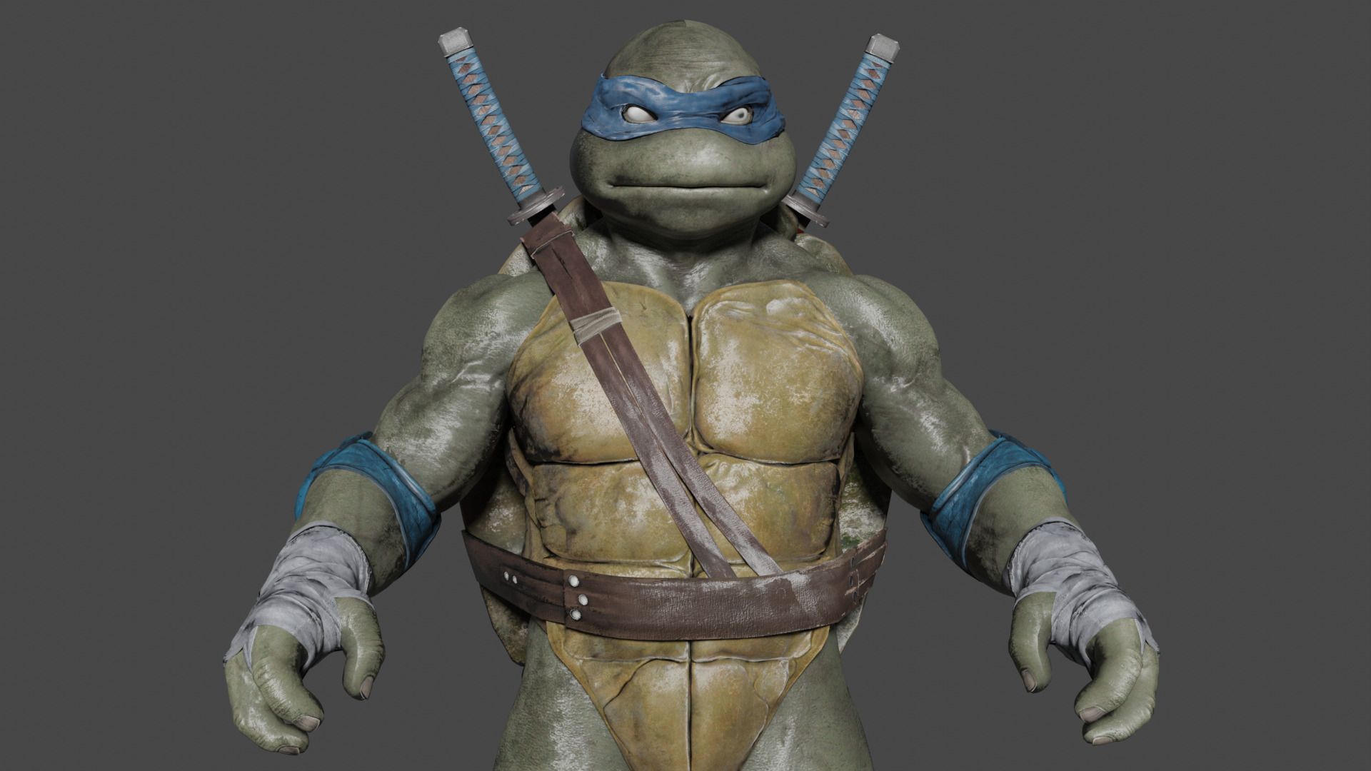 Leonardo Low-poly 3D model_1