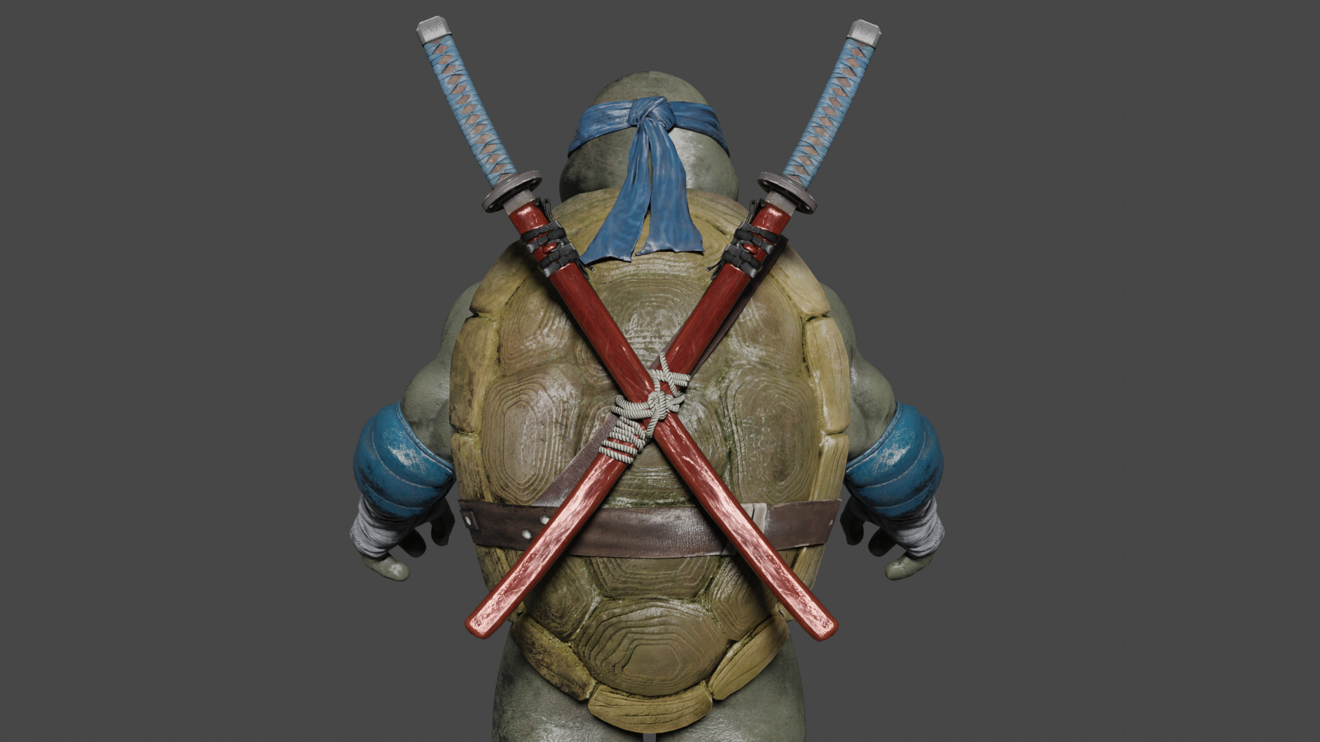 Leonardo Low-poly 3D model_5