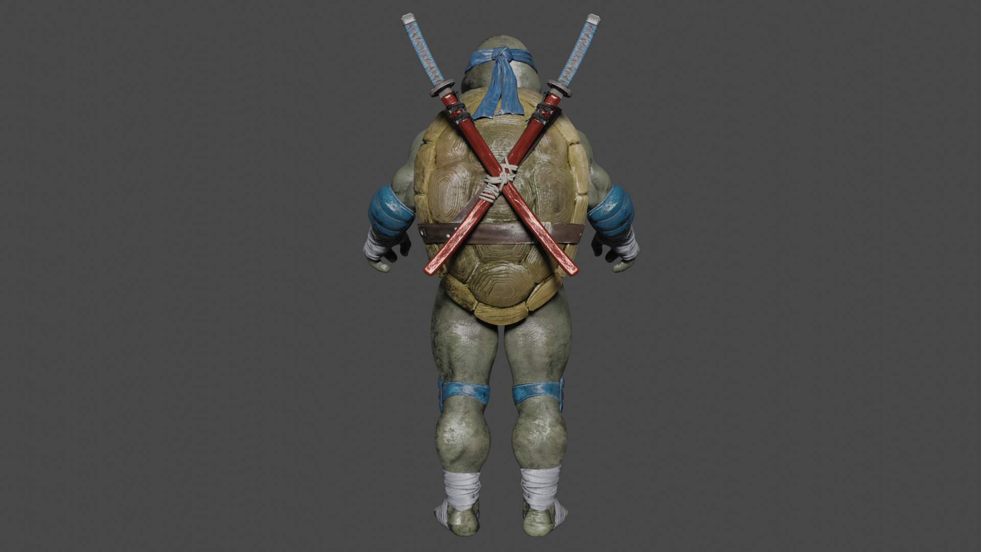 Leonardo Low-poly 3D model_4