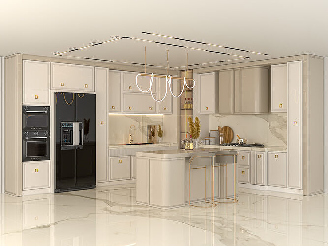 kitchen archmodels  vol7 3D model 4