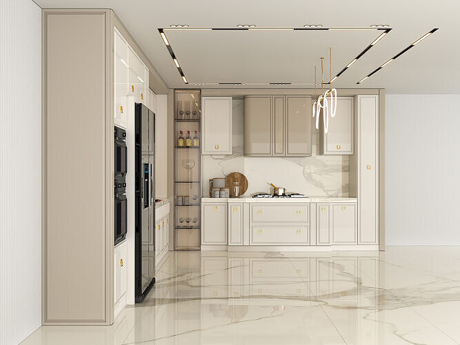 kitchen archmodels  vol7 3D model 6