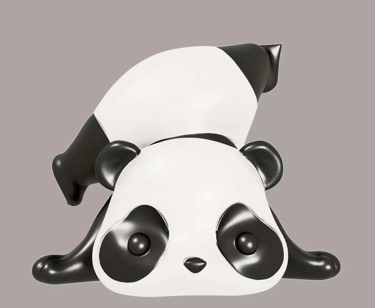 Panda Sculpture Free 3D model