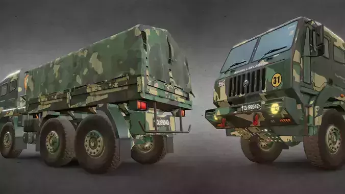 Army Truck Version 2 - Tarpaulin