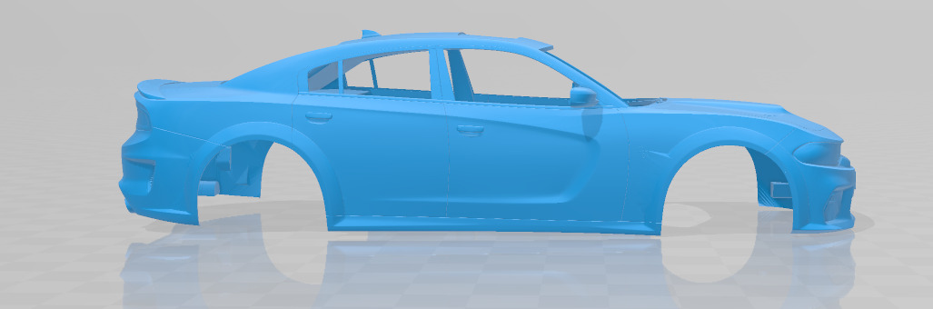 Dodge Charger SRT Hellcat Widebody 2020 - Body Car STL 3D print model_6