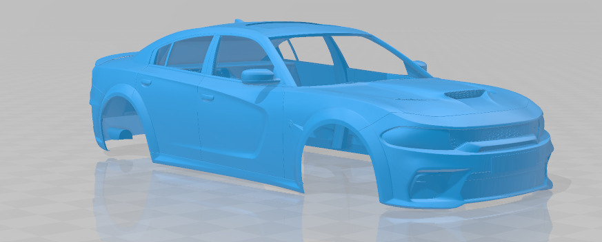 Dodge Charger SRT Hellcat Widebody 2020 - Body Car STL 3D print model_7