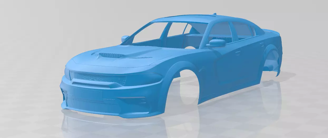 Dodge Charger SRT Hellcat Widebody 2020 - Body Car STL 3D print model_0