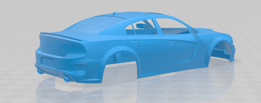 Dodge Charger SRT Hellcat Widebody 2020 - Body Car STL 3D print model_5