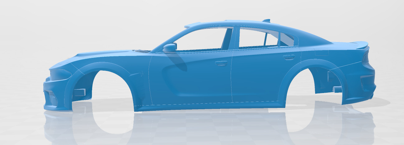 Dodge Charger SRT Hellcat Widebody 2020 - Body Car STL 3D print model_2
