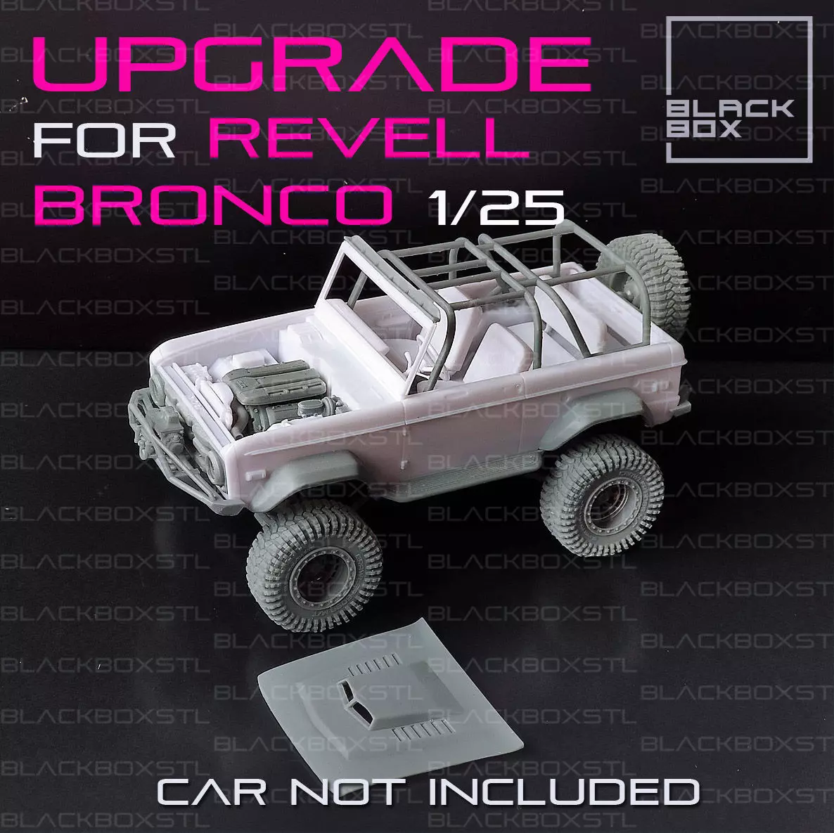 UPGRADE SET for BRONCO REVELL modelkit 1-25th scale 3D print model_0