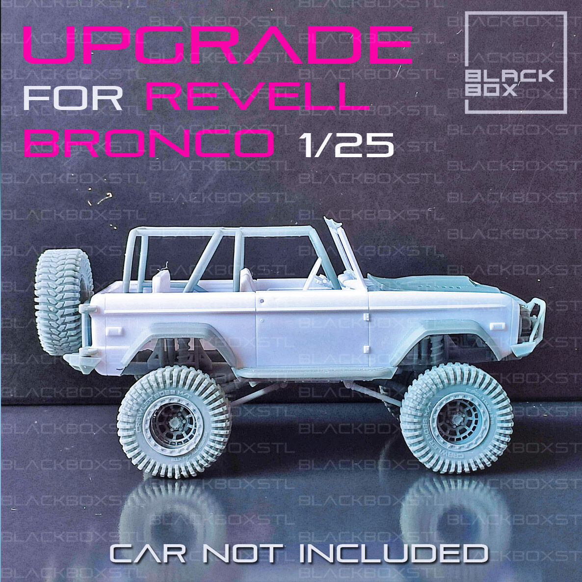 UPGRADE SET for BRONCO REVELL modelkit 1-25th scale 3D print model_3