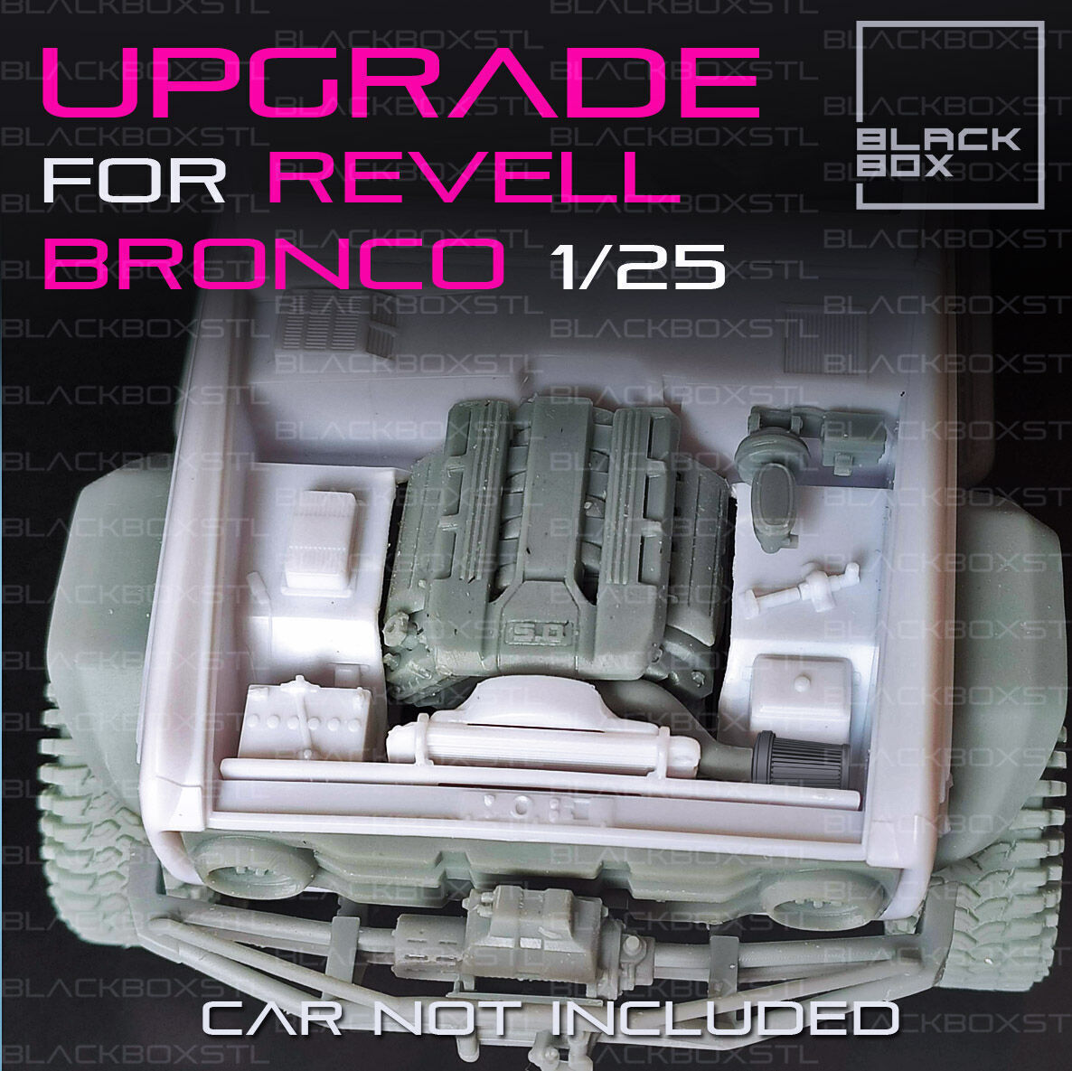 UPGRADE SET for BRONCO REVELL modelkit 1-25th scale 3D print model_2