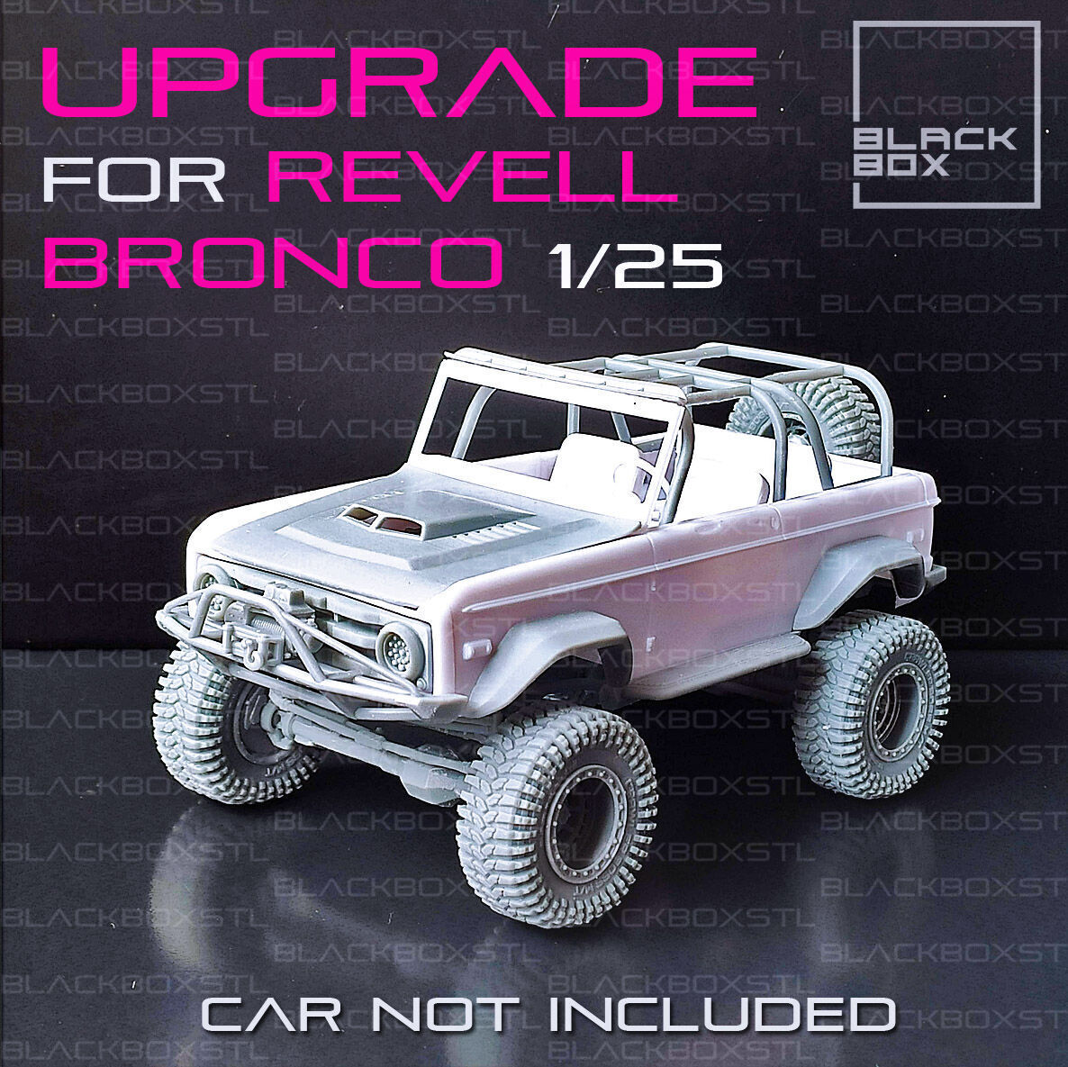 UPGRADE SET for BRONCO REVELL modelkit 1-25th scale 3D print model_1