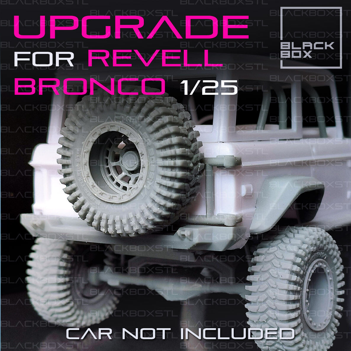 UPGRADE SET for BRONCO REVELL modelkit 1-25th scale 3D print model_4
