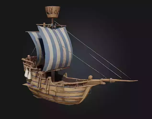 Sailing Adventure  Stylized Seafaring Diorama Package